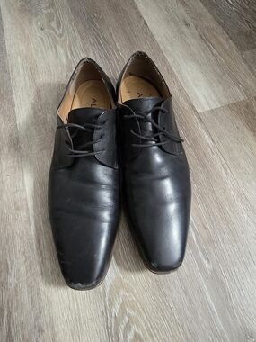 ALDO Men's Black Leather Lace-Up Dress Shoes